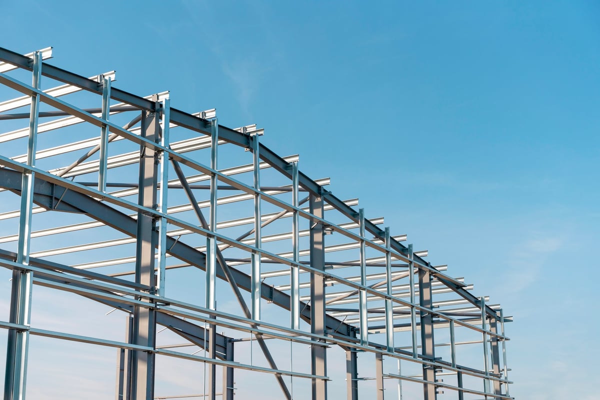 Steel frame construction and structural steel work