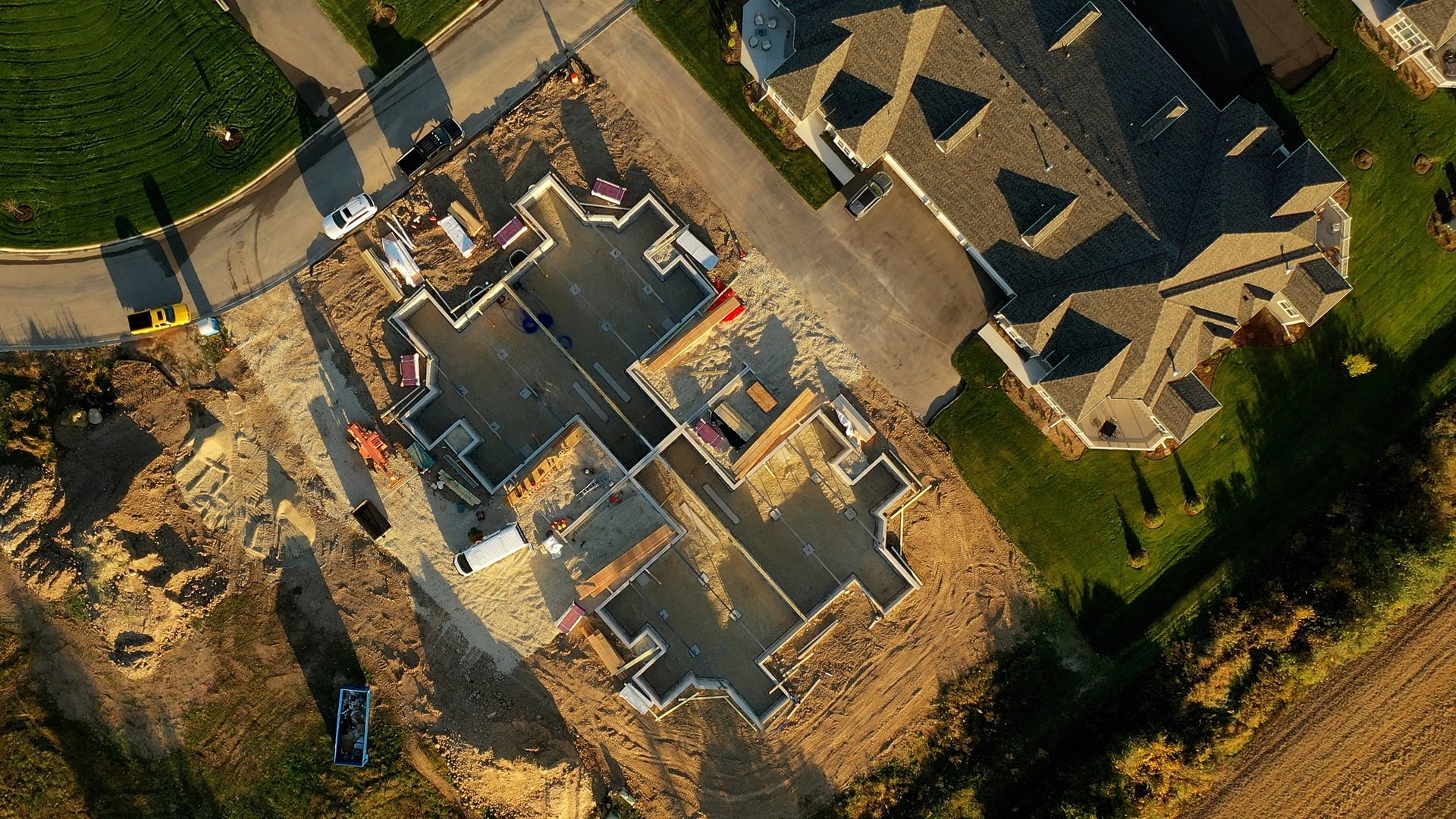 Commercial construction site